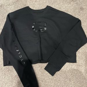 Black Cyclebar cropped sweatshirt